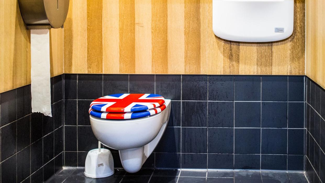 Die Toilettenkabine Jubiloo in London. Foto: Ilya Fisher/Loo Tours