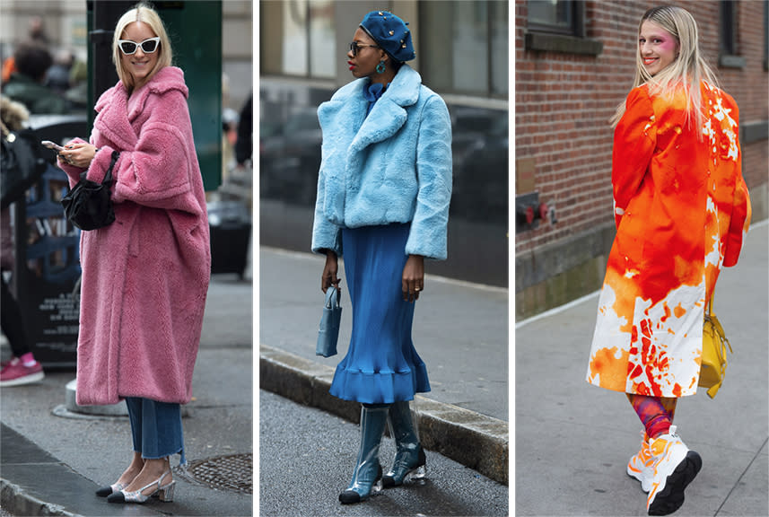 Street Style Trends Fall 2019: Colorful Coats in New York