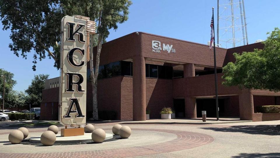 Studios for KCRA-TV and KQCA-TV in the Alkali Flat section of Sacramento on Wednesday, Aug. 2, 2023. KQCA, Ch. 58, will switch network affiliations to the CW network from MyNetworkTV in September.
