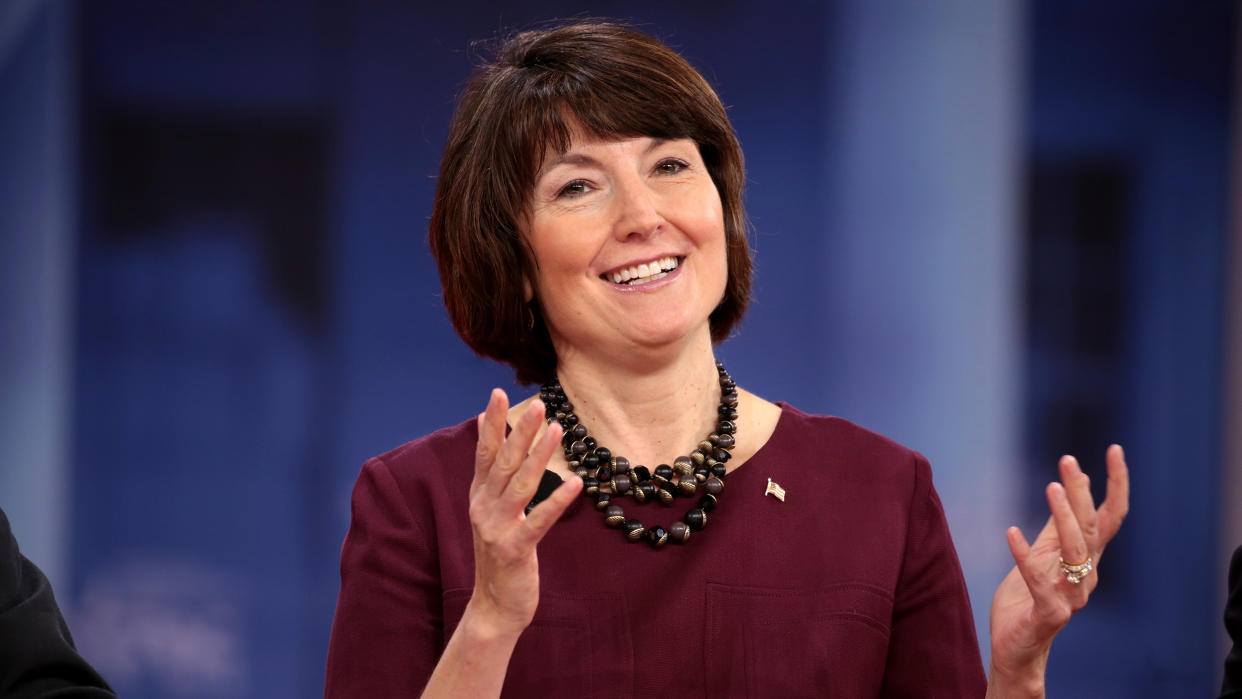  Cathy McMorris Rodgers at the 2018 Conservative Political Action Conference in National Harbor, Maryland. 