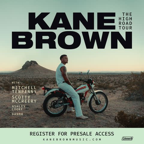 <p>Dennis Leupold</p> Kane Brown 2025 tour graphic