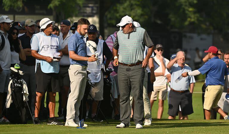 Angel Cabrera, en la salida compartida con Marcos Montenegro en el 117° Visa Argentina Open