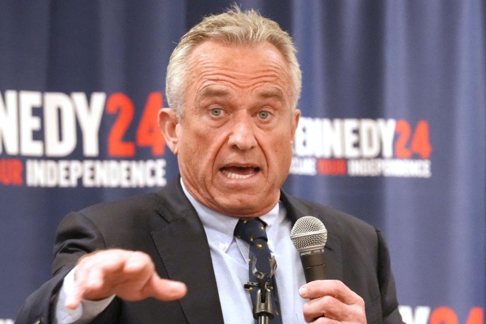 Robert F. Kennedy Jr., who is running as an independent candidate for President of the United States, said he wants to put the US budget on blockchain (EPA)