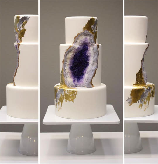 Geode wedding cake FTW