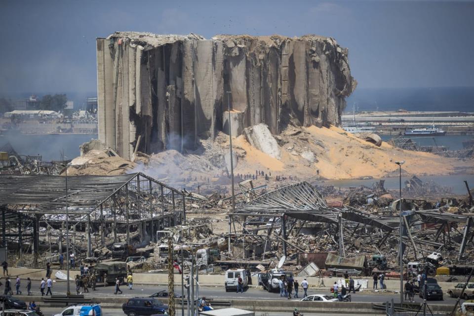 <div class="inline-image__caption"><p>Destroyed buildings were visible in Beirut, Lebanon, a day after a massive explosion—caused by a cache of ammonium nitrate languishing at the port—ripped through the city in early August. The explosion also prompted massive demonstrations against the Lebanese government, which was accused of ignoring the dangerous chemical stash that caused the deadly blast.</p></div> <div class="inline-image__credit">Daniel Carde/Getty</div>