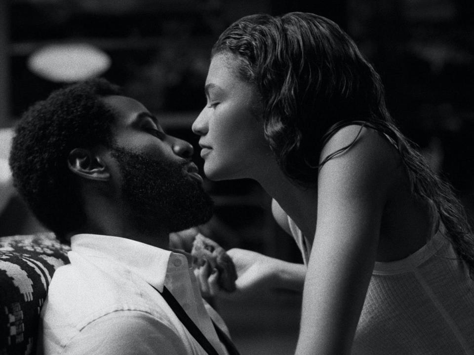 John David Washington and Zendaya play glamorous couple at film’s centre (Dominic Miller/Netflix)