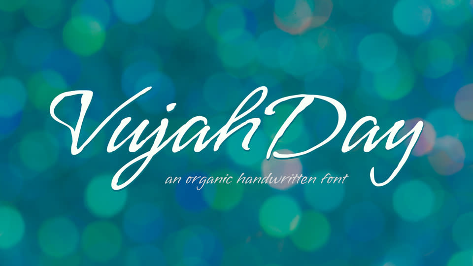 The Vujahday Script font