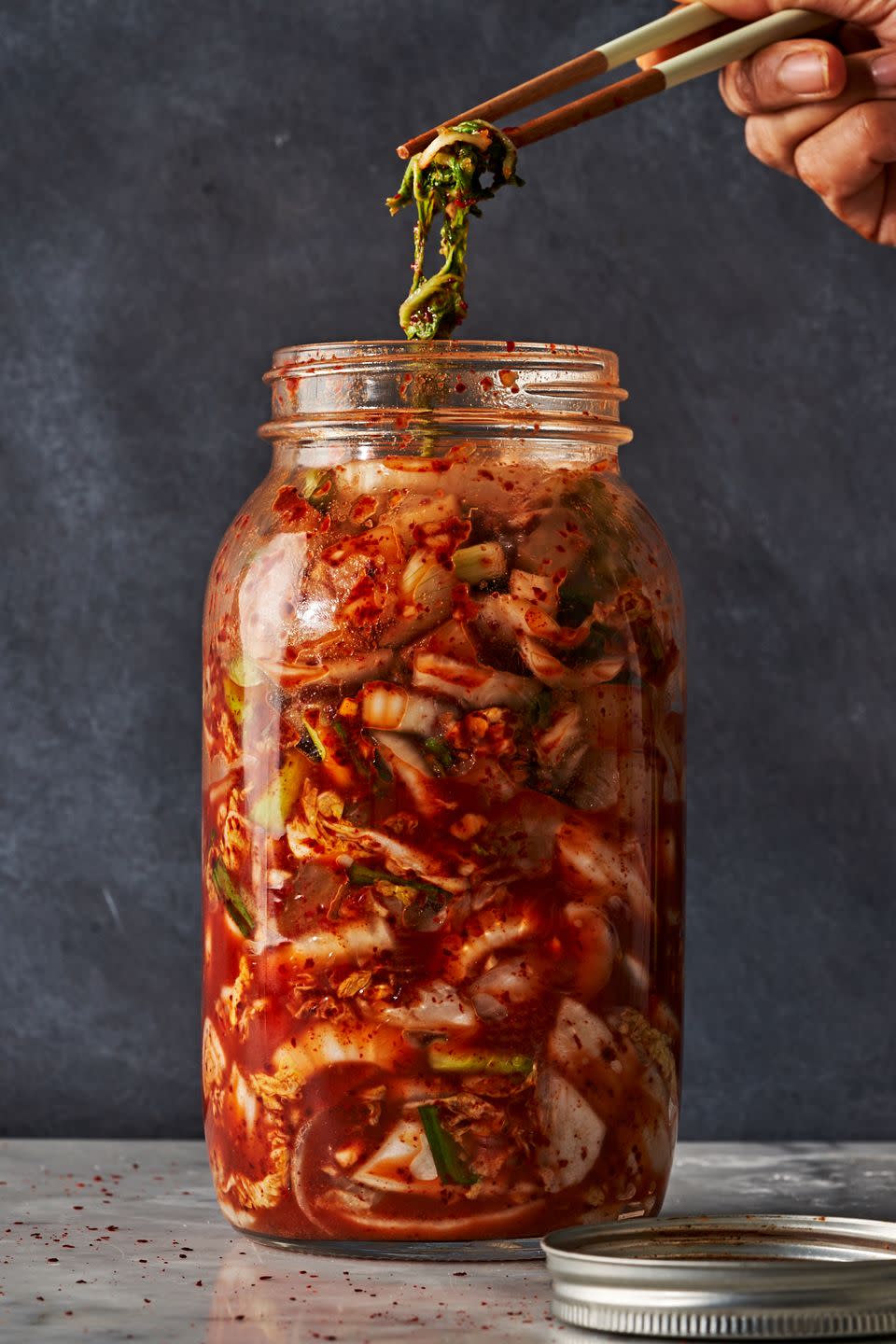 napa cabbage and daikon kimchi