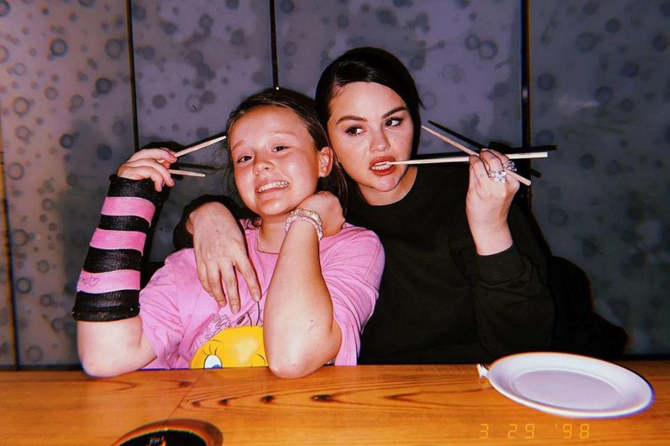 <p>Selena Gomez/Instagram</p> Selena Gomez (right) with her sister Grace Teefey