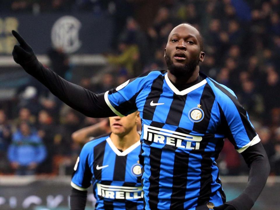 Inter's Romelu Lukaku jubilates: EPA