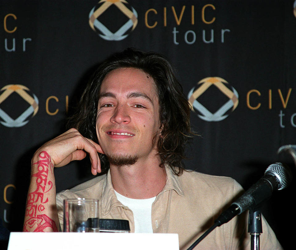 Brandon Boyd at a press conference