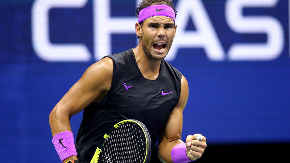 Rafael Nadal, pictured here in action at the US Open.