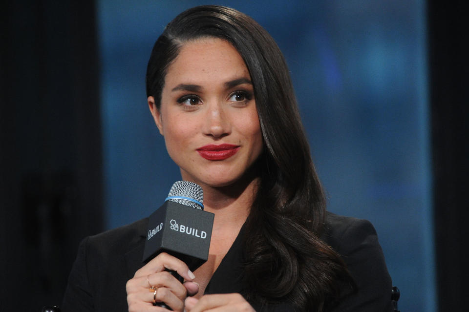 NEW YORK, NY - MARCH 17:  Actress Meghan Markle attends AOL Build Presents "Suits" at AOL Studios In New York on March 17, 2016 in New York City.  (Photo by Brad Barket/Getty Images)