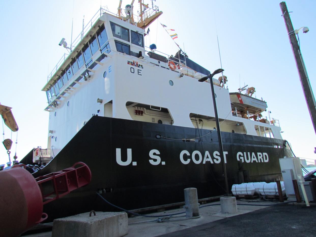 The U.S. Coast Guard rescued a kayaker Tuesday just outside its Port Huron station.