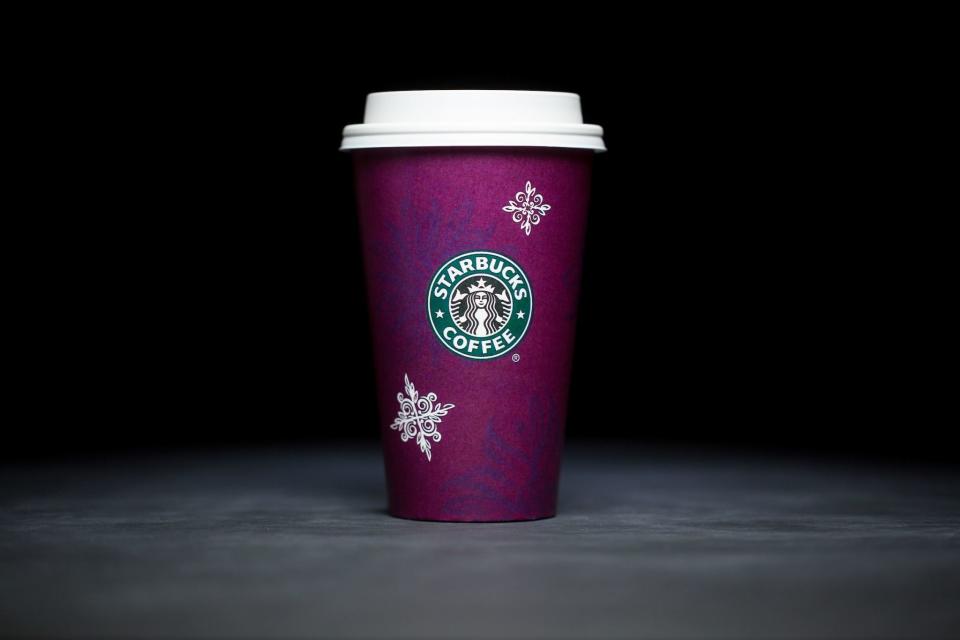 Starbucks holiday cups 1998