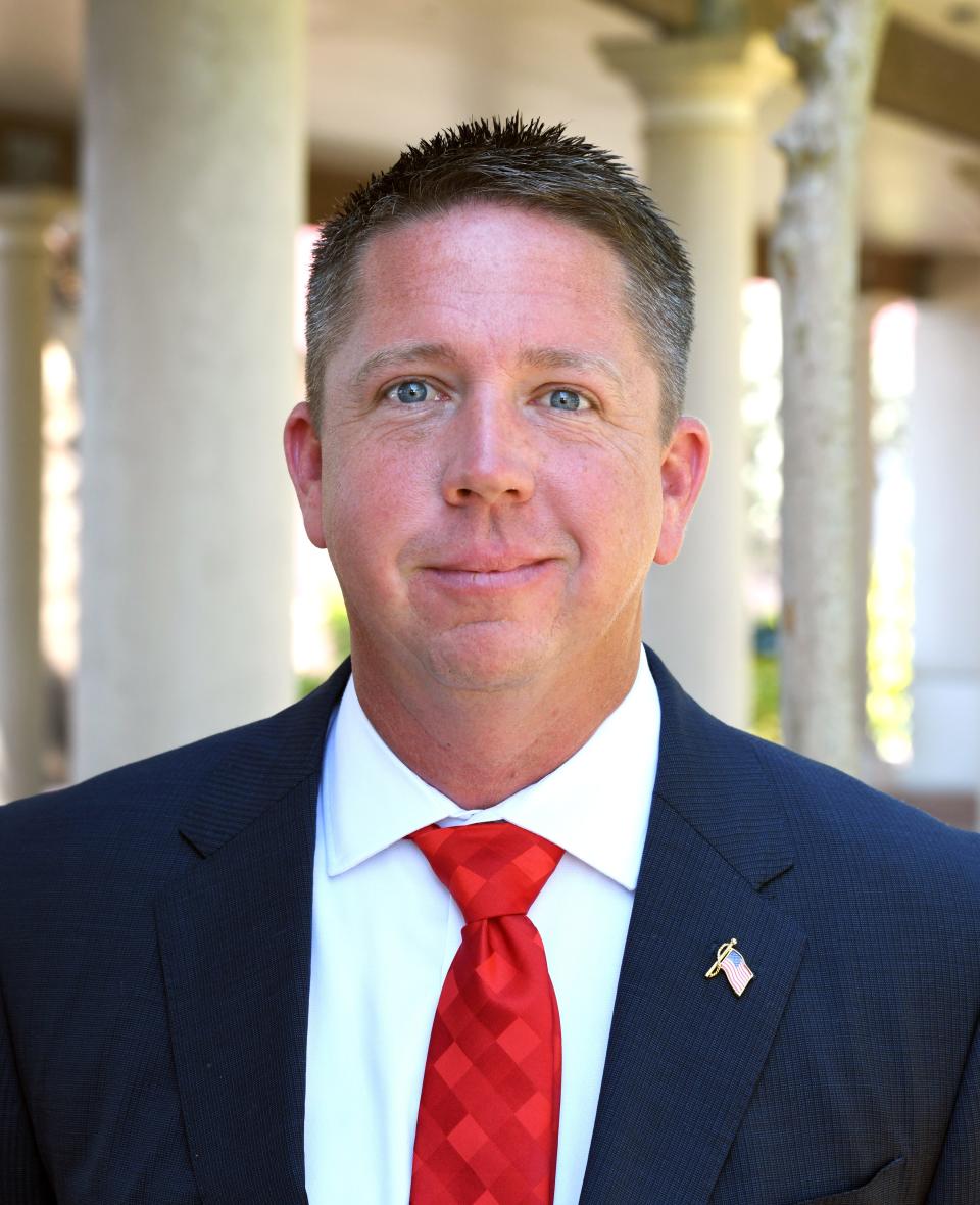  At Riverfront Park in Cocoa, Officer Chris Hattaway of Cocoa Police Department made his official announcement that he is running for the Brevard County Commission.