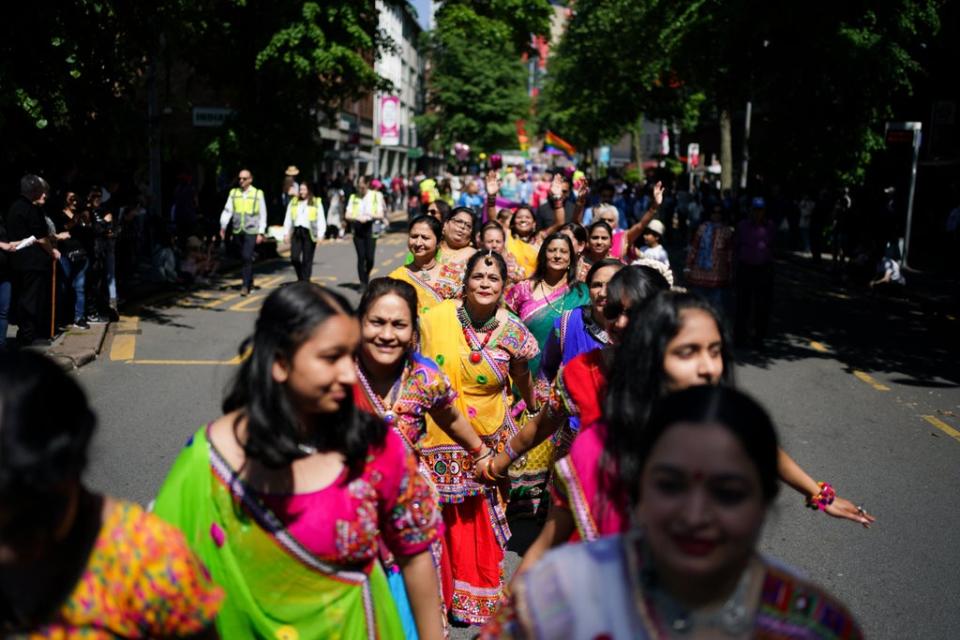 Thousands lined the streets of Coventry on Saturday (Jacob King/PA) (PA Wire)