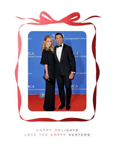 <p>Matt Baron/BEI/Shutterstock</p> Kelly Ripa and Mark Consuelos Christmas Card