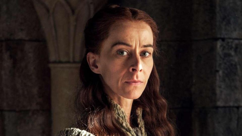 65. Lysa Arryn: <b>Played by</b>: Kate Dickie   <p>Lysa, the creepy sister to Catelyn Stark, was first seen with Robin Arryn, her 10-year-old son, latched to her breast. Her death − being pushed through the Moon Door − couldn't have come sooner. (HBO)