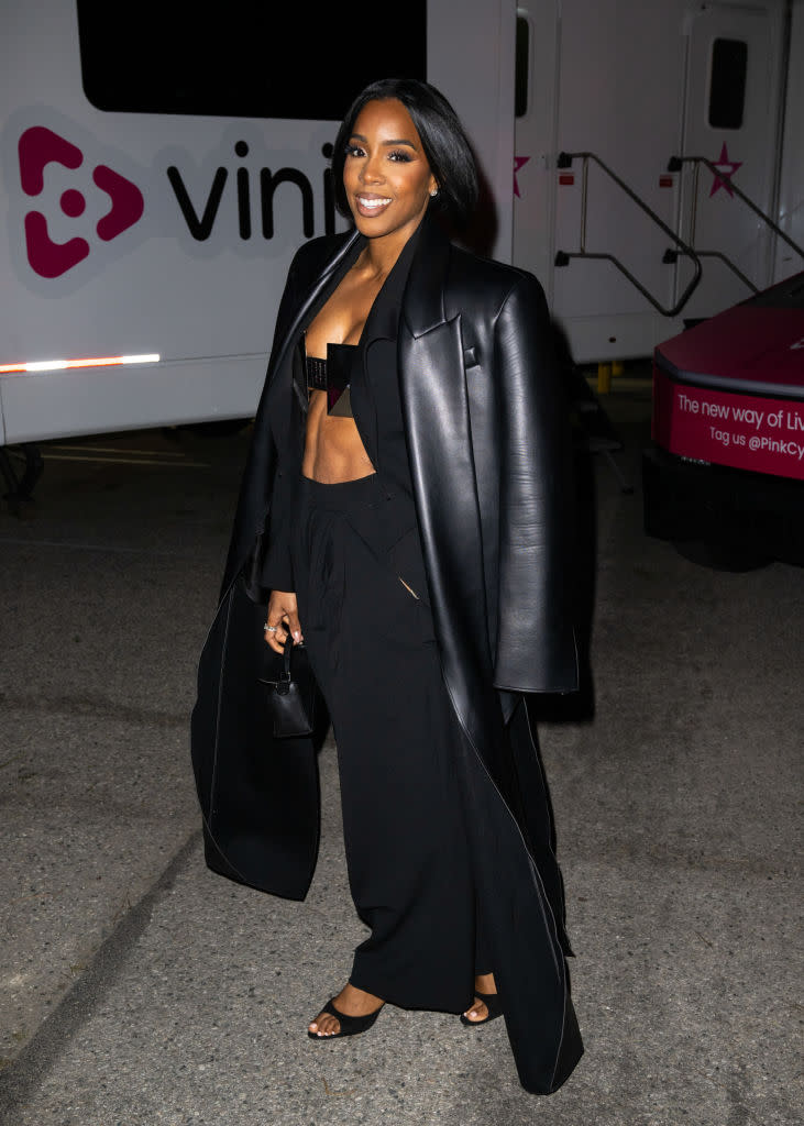 LOS ANGELES, CA - APRIL 04: Kelly Rowland is seen arriving to the Vinivia App launch event on April 04, 2024 in Los Angeles, California.  (Photo by Rachpoot/Bauer-Griffin/GC Images)