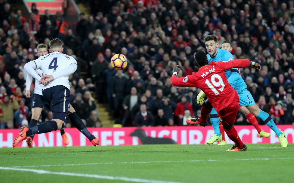 Sadio Mane hammers Liverpool's second goal