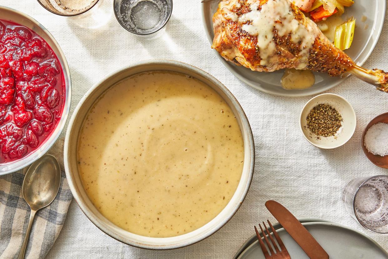 Leftover Gravy in a bowl