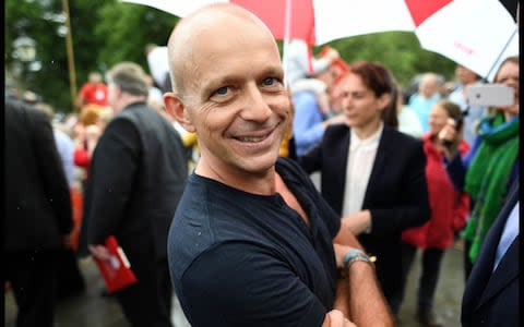 Steve Hilton at a Leave event during the Brexit campaign - Credit: Andrew Parsons /i-Images