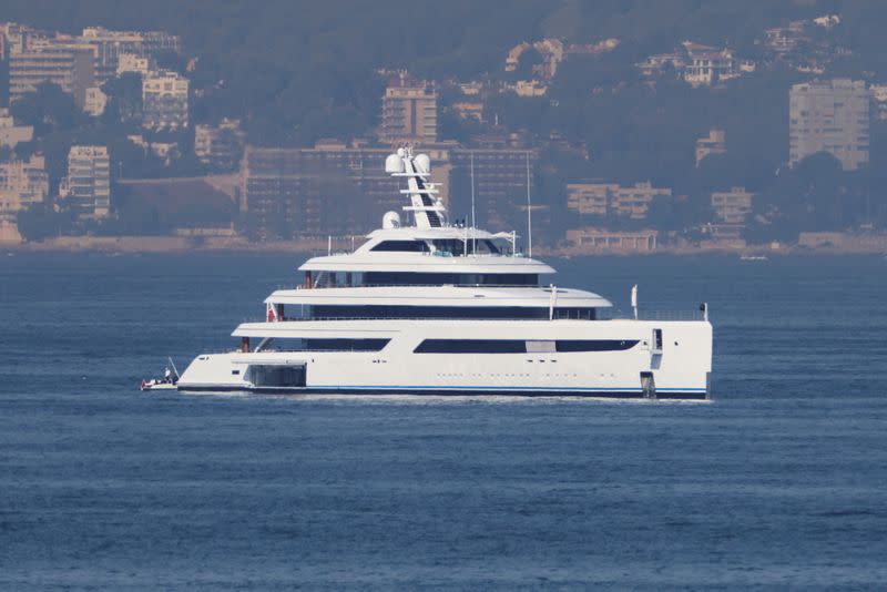 FILE PHOTO: Alibaba Group founder's, Jack Ma, superyacht Zen is anchored by Mallorca Island coast