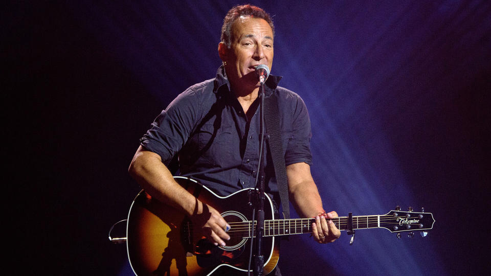 Bruce Springsteen performing