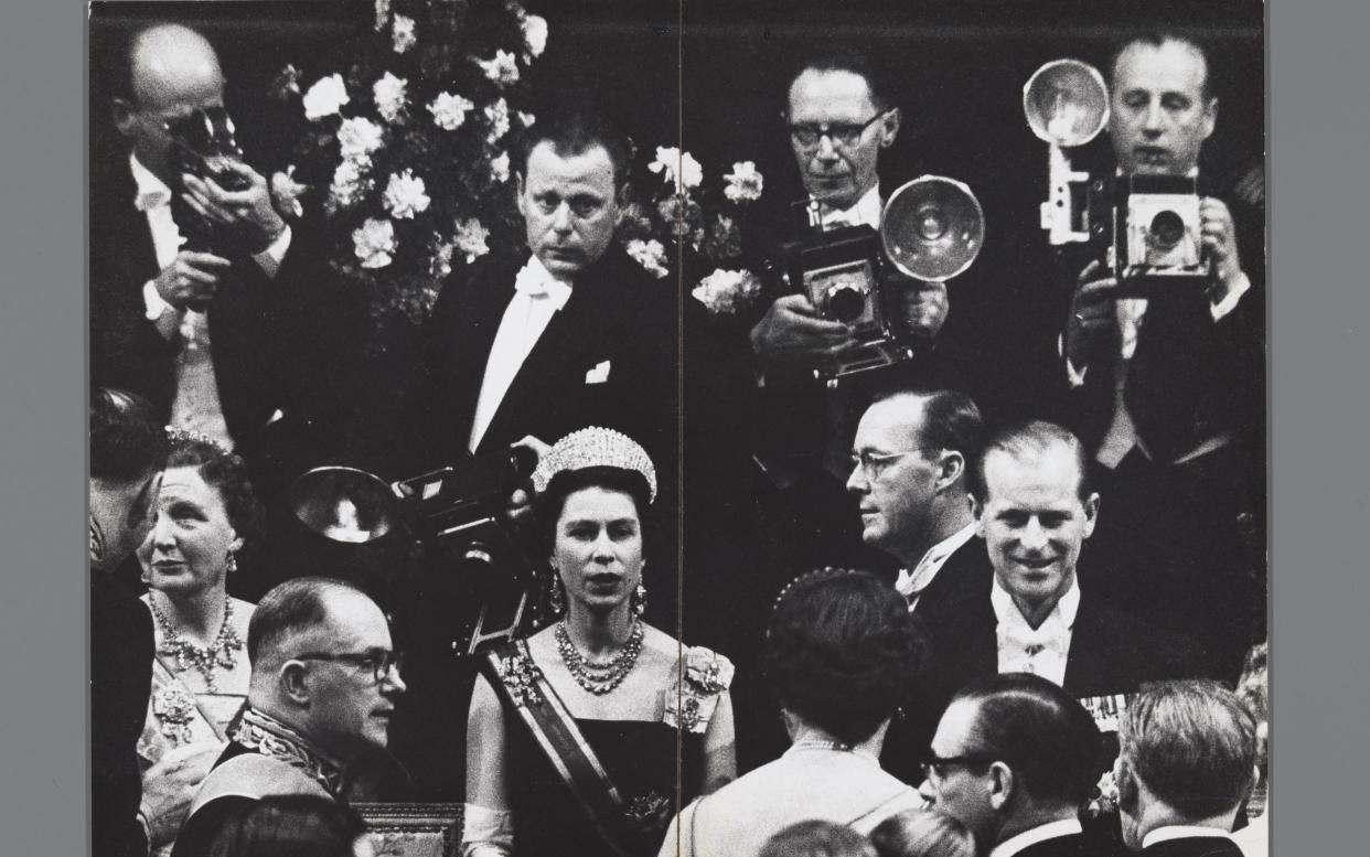 The Queen and Prince Philip, captured at a banquet in The Hague in 1958 by Ed van der Elsken - Rijksmuseum Staeske Rebers