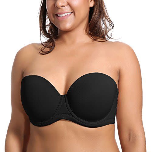 5) Women's Underwire Full Coverage Strapless Bra