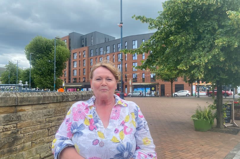 Roxanne Woodhead, 63, feels the empty shops should be used to benefit the community