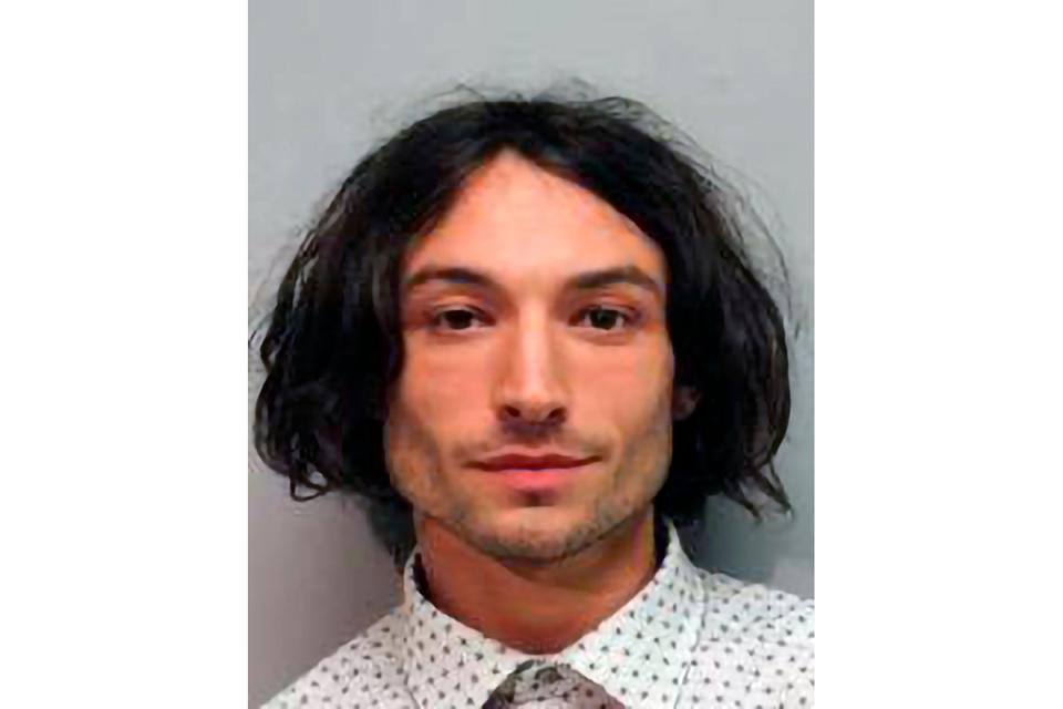 Ezra Miller in an arrest photo from Hawaii  in April (AP)