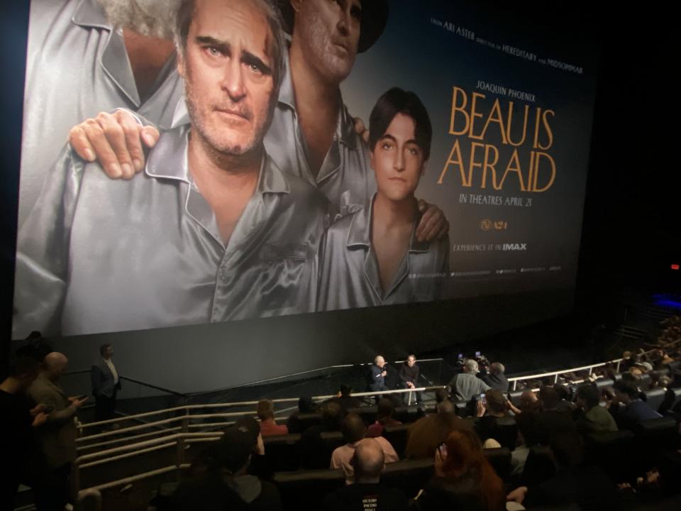 Martin Scorsese and Ari Aster at Beau is Afraid Imax screening in NY.