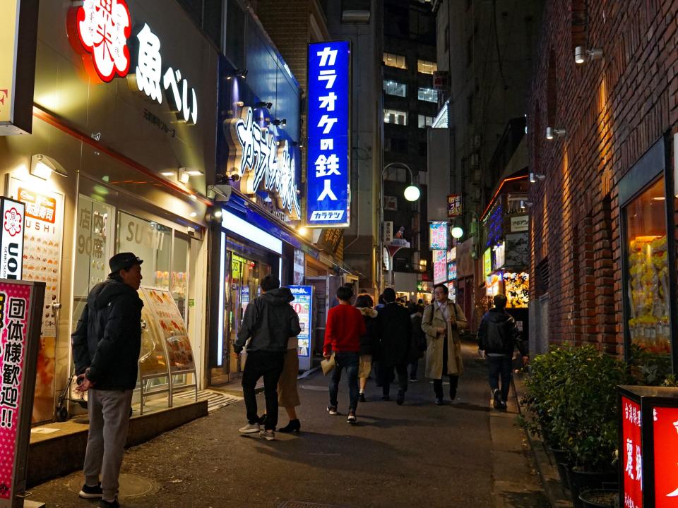 Dogenzaka in tokyo japan