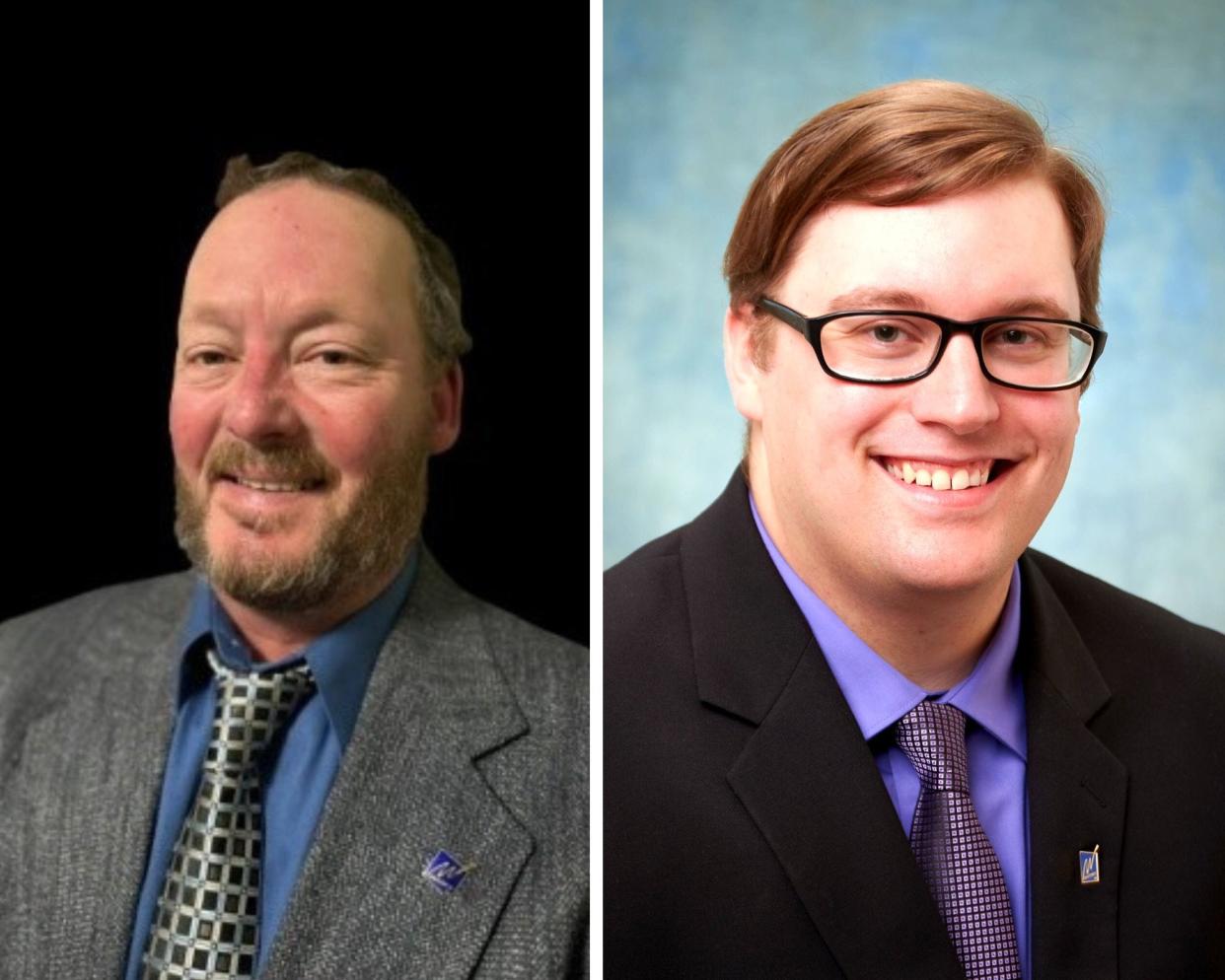 Raymond Geigel (left) and Brett Vanderkin are running for the District 1 seat on the Manitowoc Common Council.