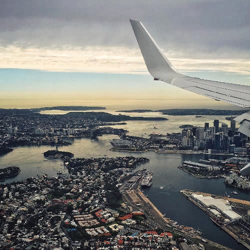 Erin snaps one of her fave shots coming into Sydney. Photo: Instagram/Erin Holland