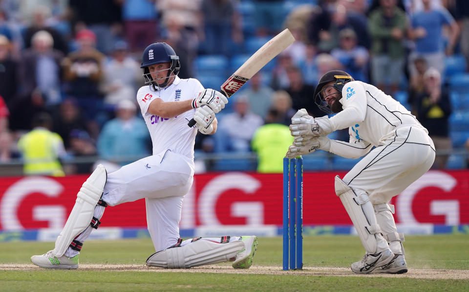 Joe Root, pictured here in action for England against New Zealand in the third Test.
