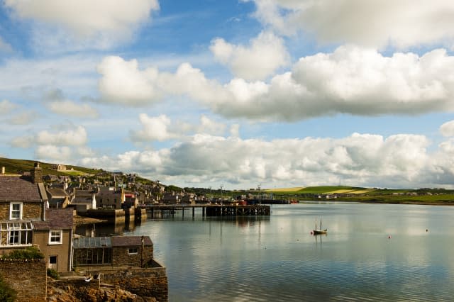 Harbor of Stromness, Orkney-Island.
