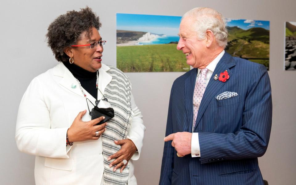 Mia Amor Mottley, Barbados' Prime Minister, personally extended an invitation to Prince Charles to attend the handover ceremony - Jane Barlow/Pool /REUTERS/File Photo