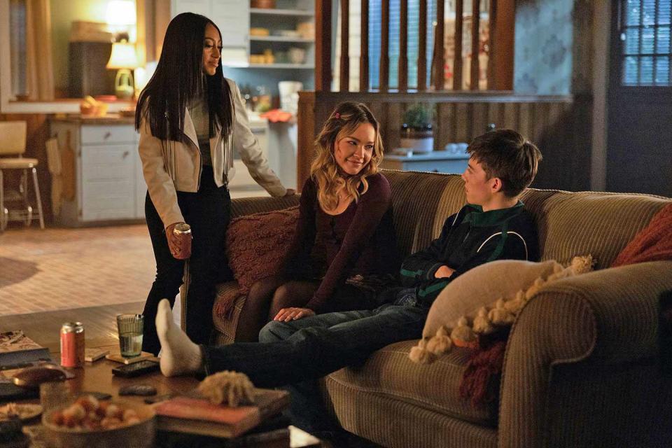 <p>Freeform/Justine Yeung</p> Lexi Underwood, Sadie Stanley and Griffin Gluck
