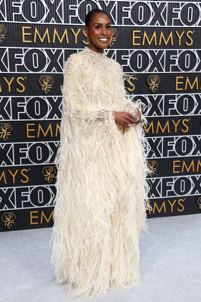 los angeles, california january 15 issa rae attends the 75th primetime emmy awards at peacock theater on january 15, 2024 in los angeles, california photo by kevin mazurgetty images