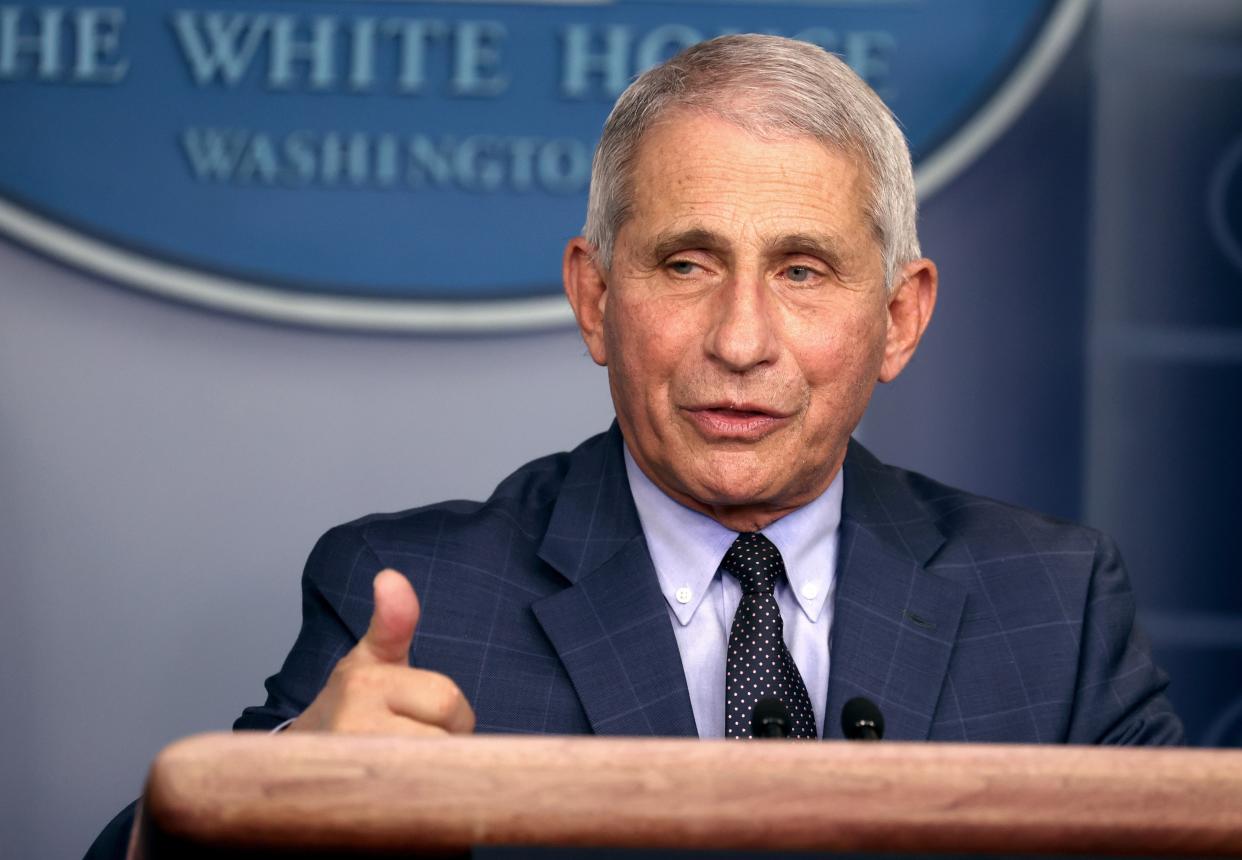 <p>Dr Anthony Fauci warns another Covid-19 surge could happen as states roll back guidelines</p> (Getty Images)