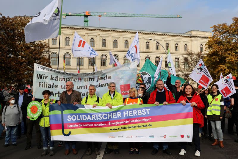 Protest to promote energy independence from Russia, in Berlin