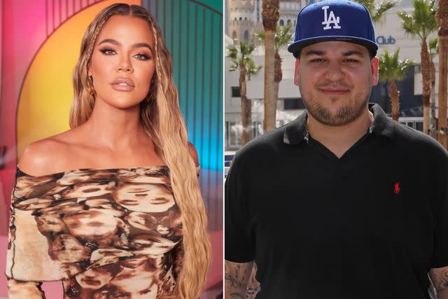 Khloé Kardashian and her brother Rob Kardashian