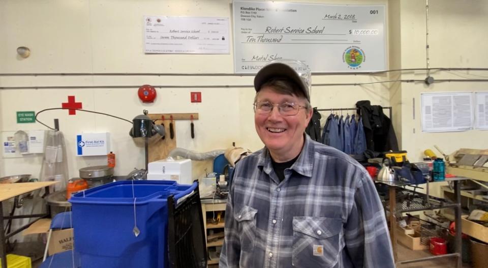 Peter Menzies is the shop teacher at Robert Service School. He has been working on an environmental housing project with Grade 9 students this year. 