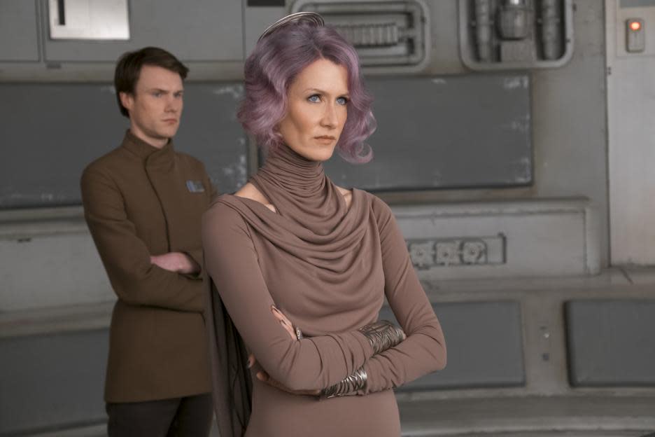 Laura Dern as Admiral Holdo in <em>Star Wars: The Last Jedi.</em> (Photo: Lucasfilm)