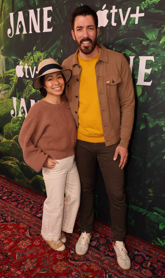 LOS ANGELES, CA – APRIL 14: Linda Phan and Drew Scott attend the premiere of the Apple TV+ kids and family series “Jane” at the California Science Center. “Jane” season one will make its global debut on Apple TV+ on Friday, April 14, 2023. <em>Photo by Eric Charbonneau/Getty Images for AppleTV+.</em>