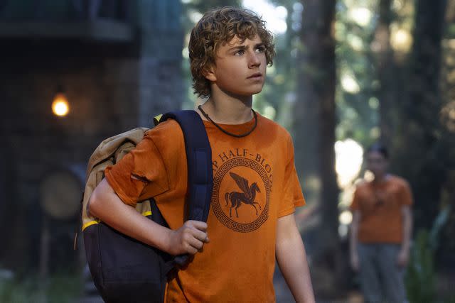 <p>David Bukach/Disney</p> Walker Scobell as Percy Jackson in 'Percy Jackson and the Olympians'.