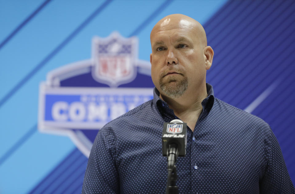 Cardinals GM Steve Keim, shown here in February, returned to the team on Tuesday after serving a five-week suspension for a July 4 DUI arrest. (AP)